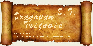 Dragovan Trifović vizit kartica